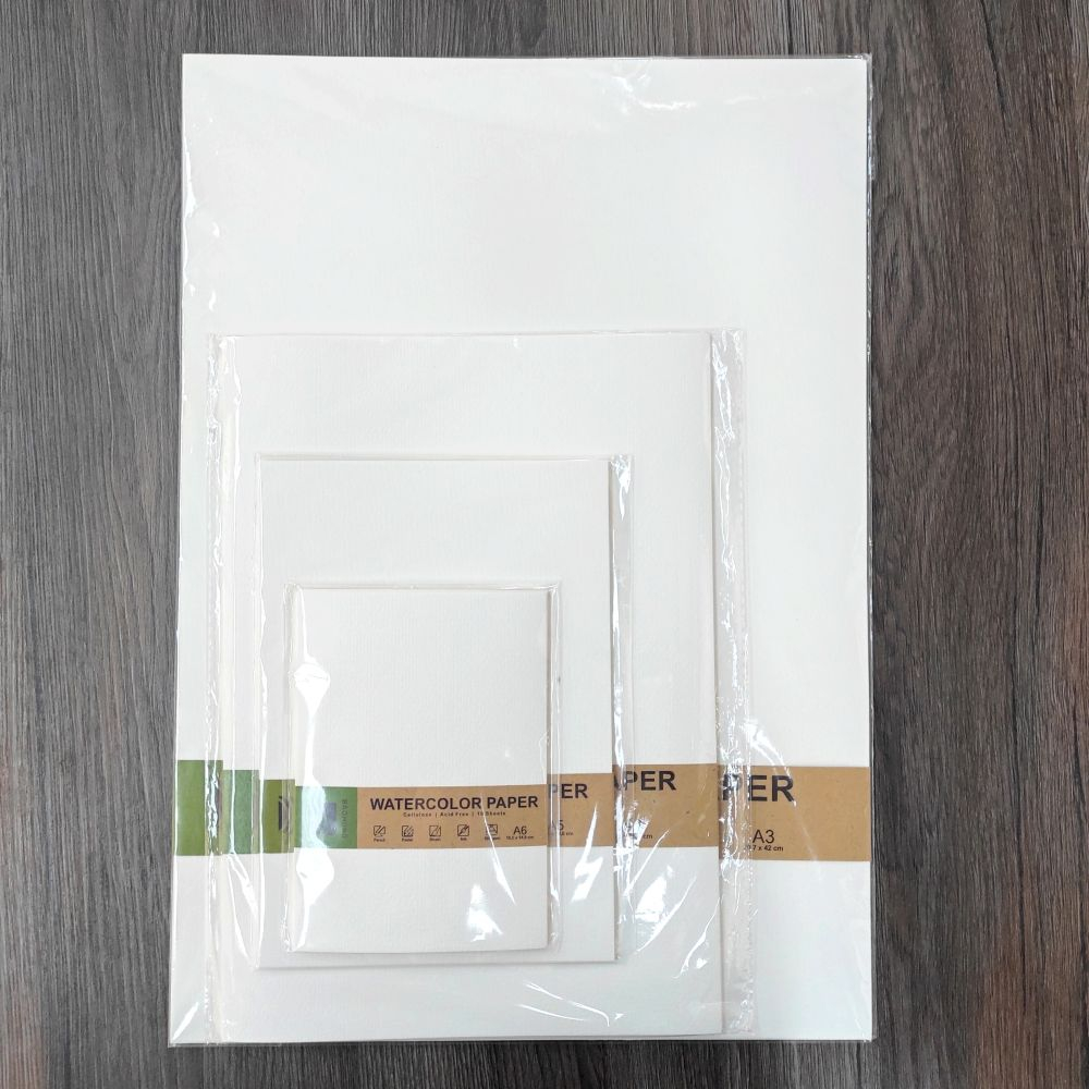 

BAOHONG Cellulose Watercolor Paper 180gsm A6/A5/A4/A3 - Kertas Cat Air