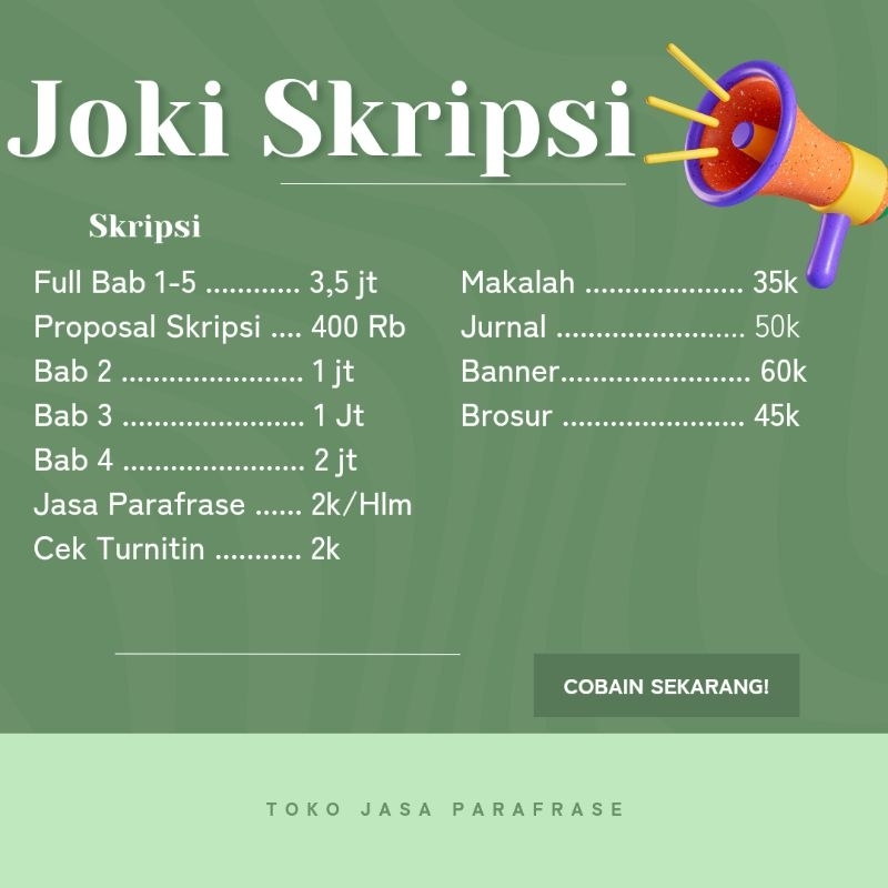 JOKI SKR1PSI/MAKALAH/JURNAL/JASA PARAFRASE DLL