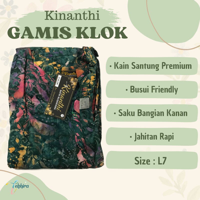 Kinanthi Madiun | Gamis Klok Kinanthi | Kinanthi Batik Nusantara | Gamis Batik | Gamis Batik Elshira