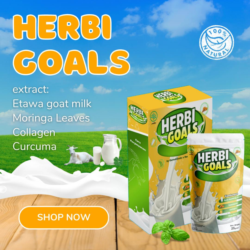 

Susu Herbi Goals Original Penggemuk Badan & Penambah Nafsu Makan
