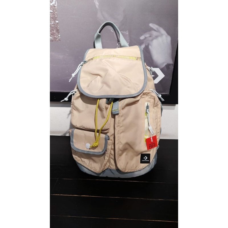 CONVERSE UNISEX RUCKSACK BACKPACK - OAT MILK/TIDEPOOL GREY
