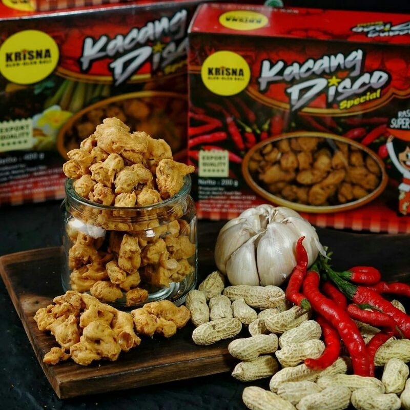 

Kacang Disco Krisna berat 400gr Oleh-oleh khas Bali