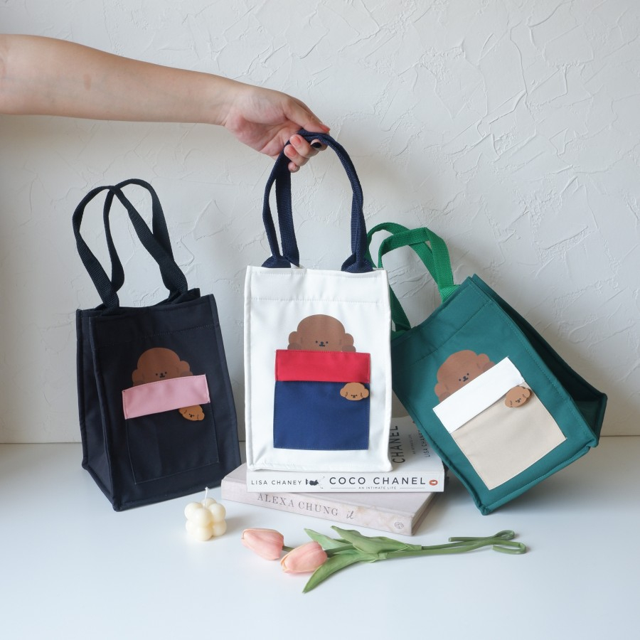 Kellysandco Printed Square Bag - Poodle