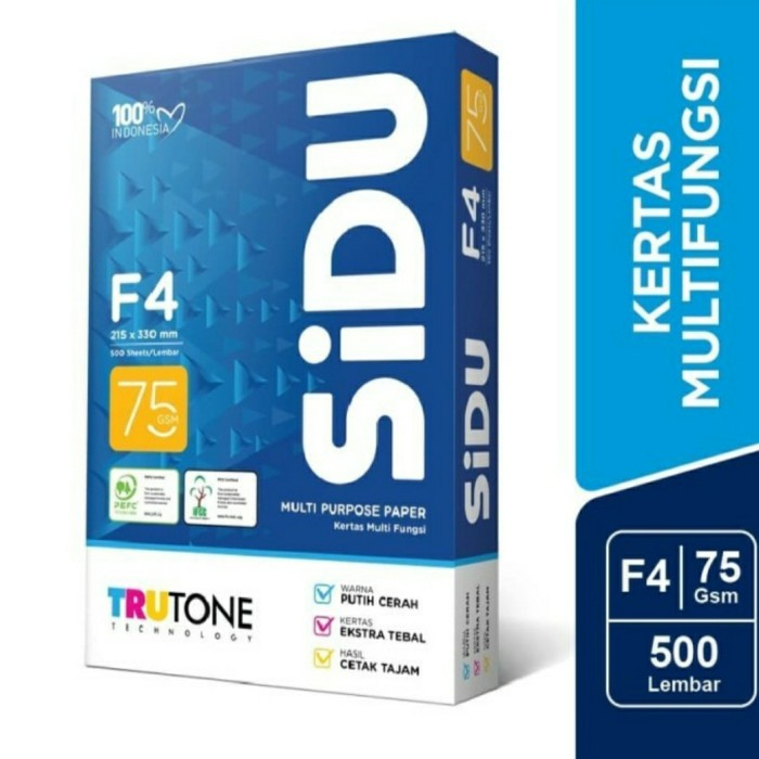 

Kertas HVS Putih SIDU F4 75gsm