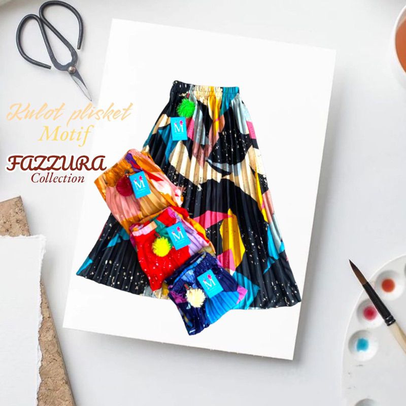 ROK PLISKET MOTIF ANAK USIA 4-10 TAHUN / ROK MOTIF PELANGI / ROK MOTIF MUSLIM ANAK / ROK PLISKET MOT