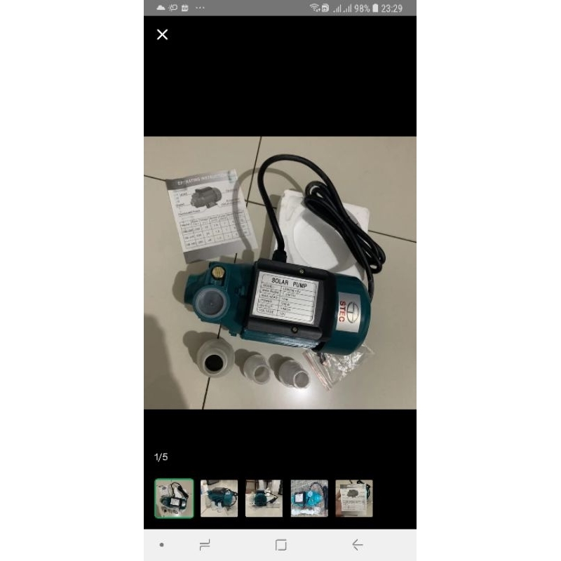 Solar Pump 180W DC12V Pompa Air 180W 12V STEC