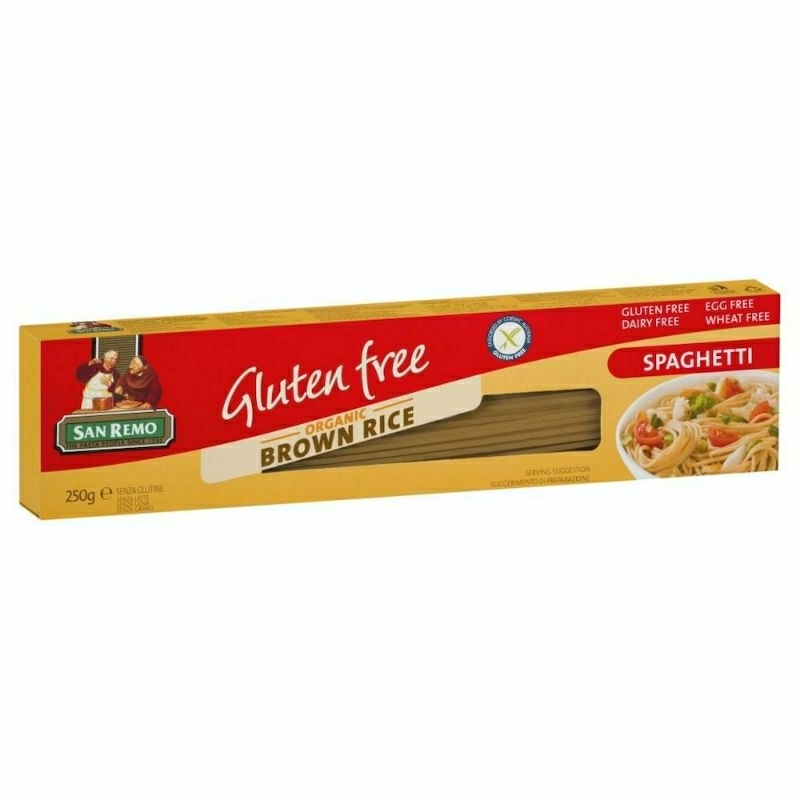 

SAN REMO Gluten Free Organic Brown Rice Spaghetti 250g