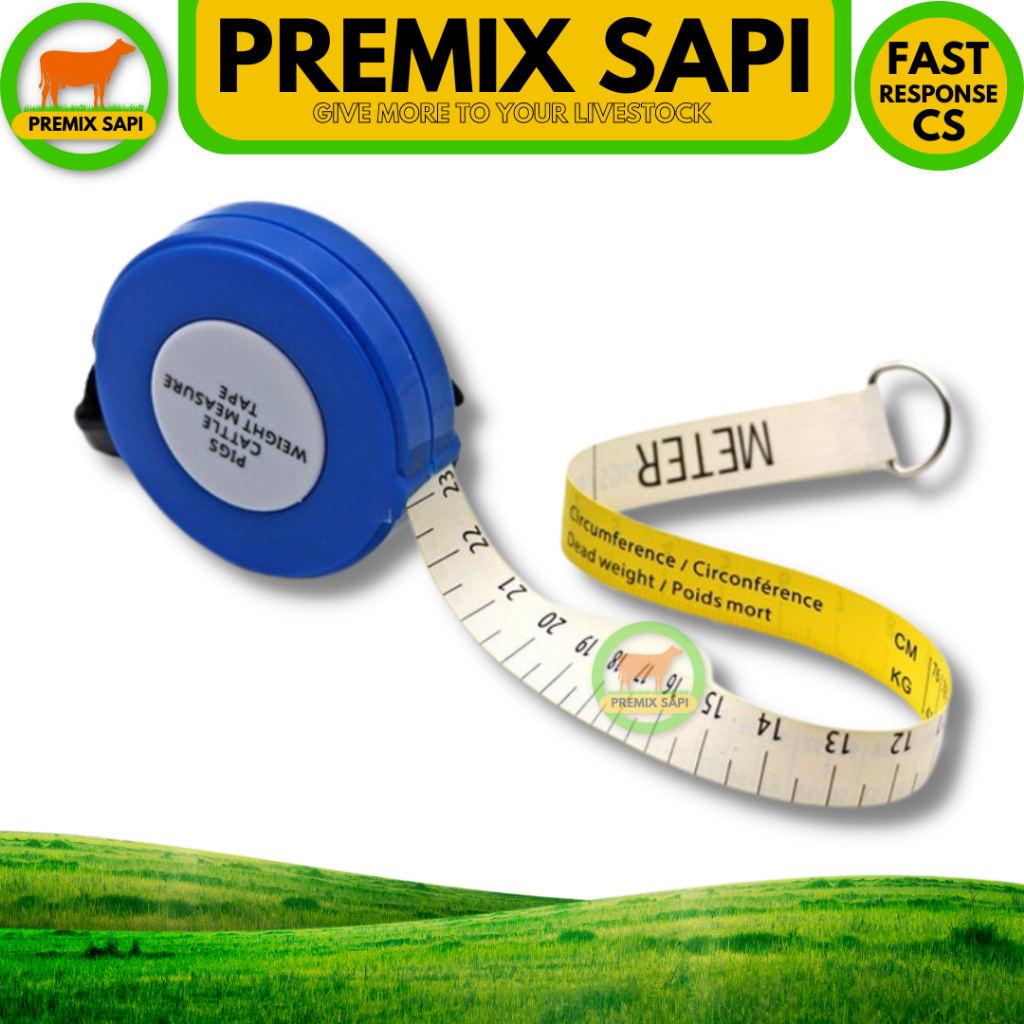 METERAN SAPI - PITA UKUR - ALAT UKUR LINGKAR DADA SAPI - ALAT TAKSIR BOBOT SAPI