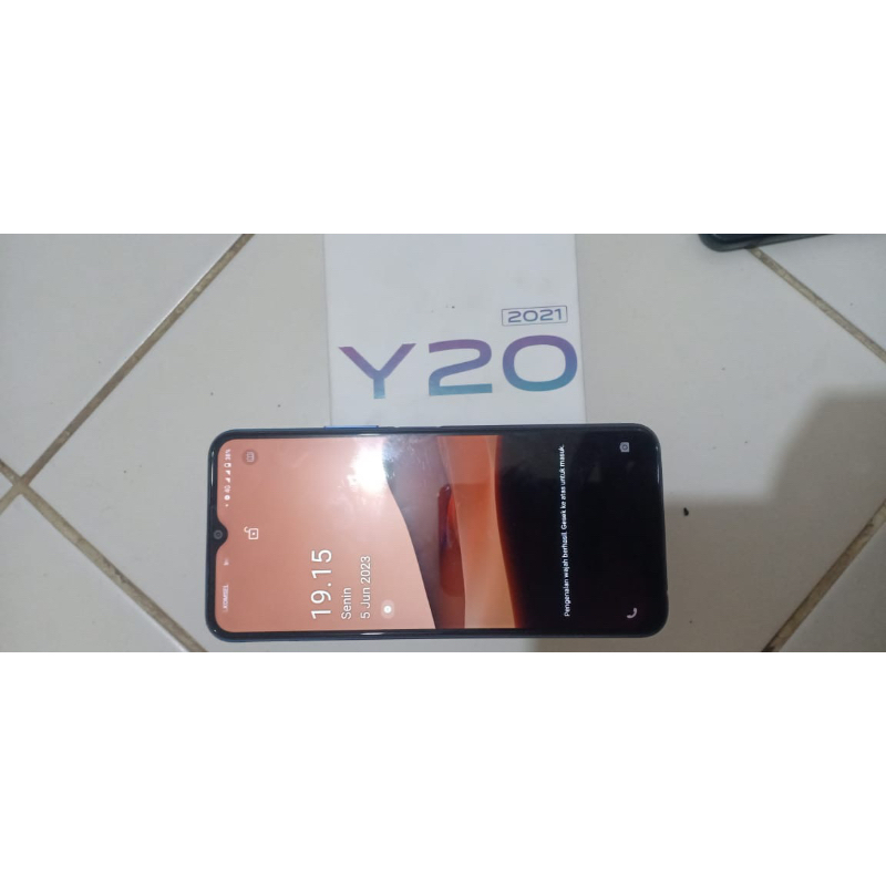 Hp Vivo Y20 2021 Ram 4/64 second fullset bisa nego