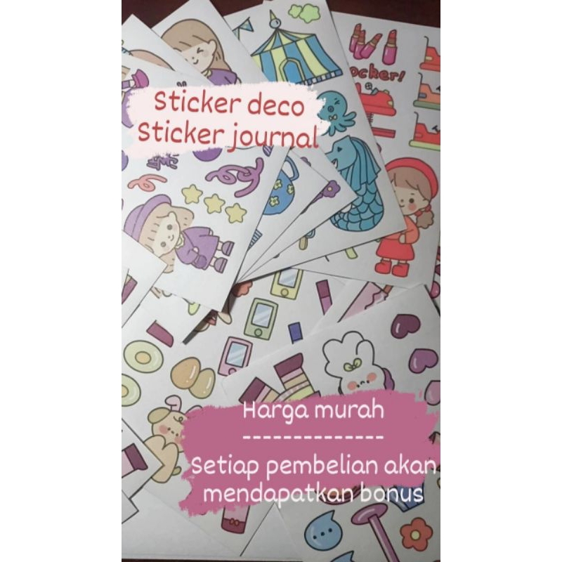 

G_K.store/Sticker lucu sticker imut untuk journal / Dekorasi buku
