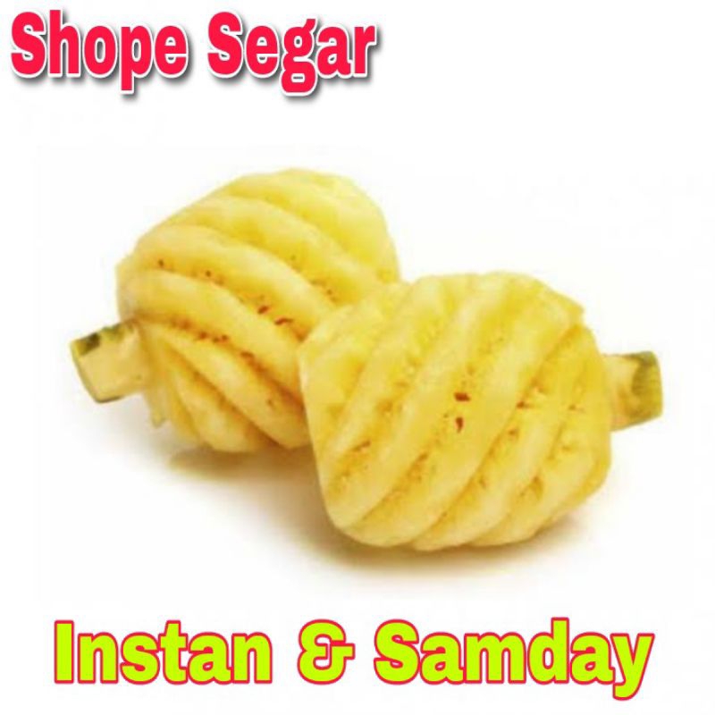 

Buah Nanas Kupas Fres Nanas Rujak Segar kirim instan dan sameday