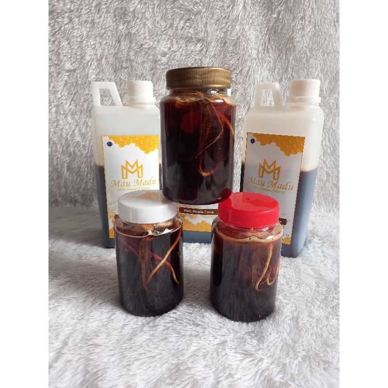 

Madu asli plus akar ginseng plus akar pasak bumi plus KL HAI MA ( 1botol 320ml )