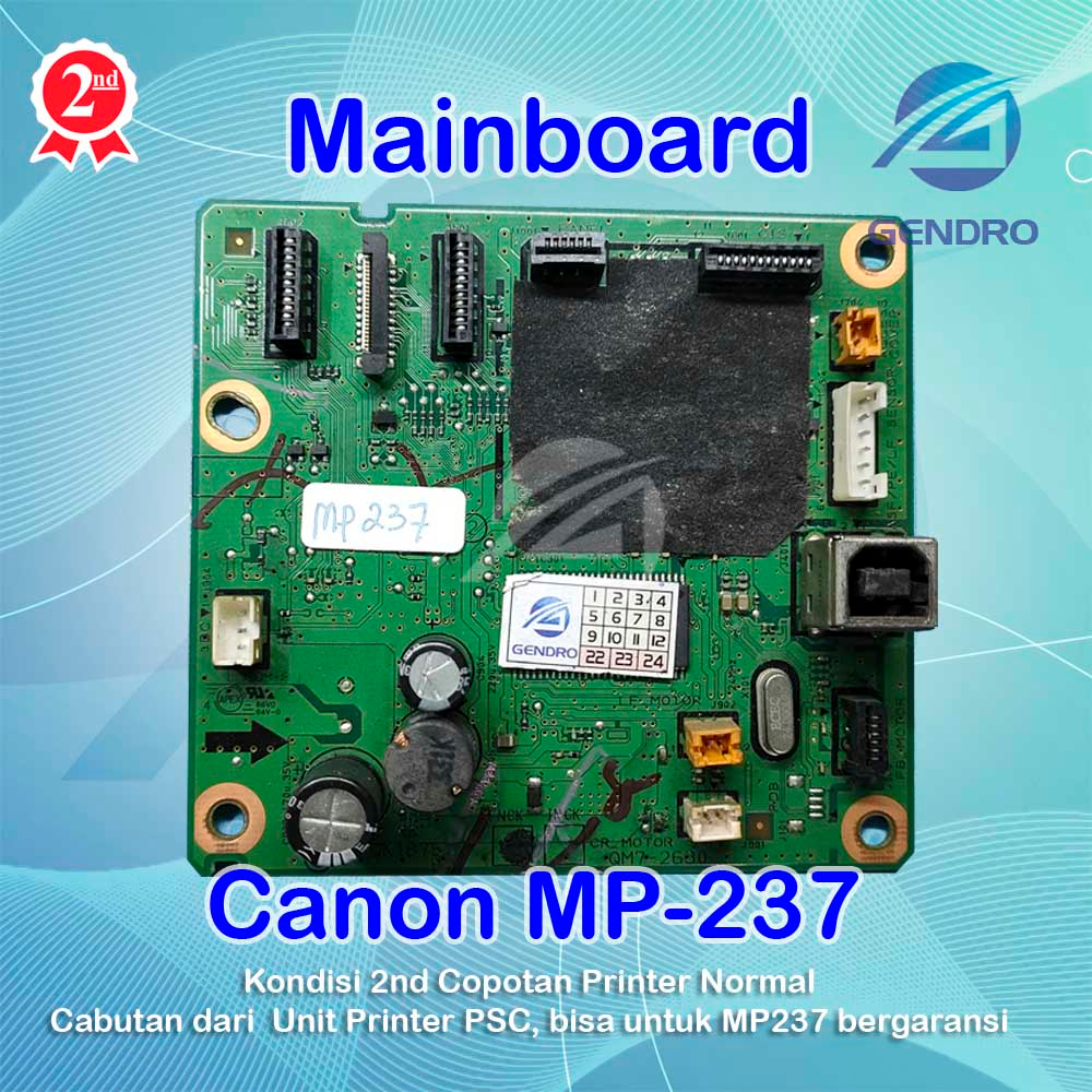 Mainboard Canon mp237 mp-237 Cabutan Normal