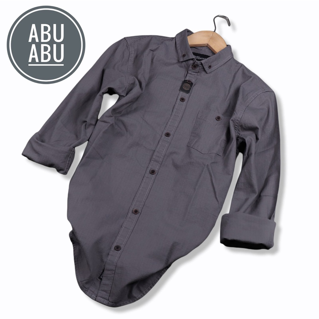 KEMEJA POLOS LENGAN PANJANG BRILL EIGHTY EIGHT 88