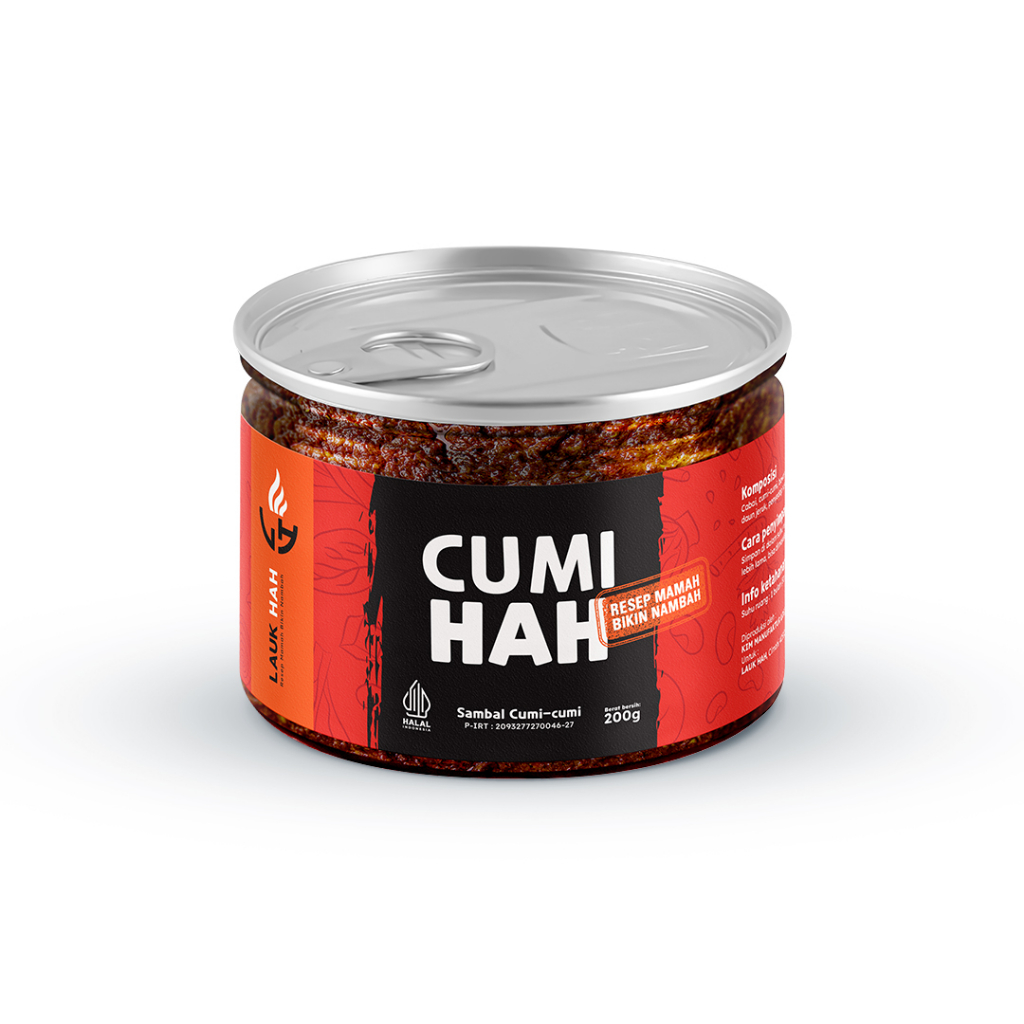 

LAUK HAH! Sambel cumi hah instan halal