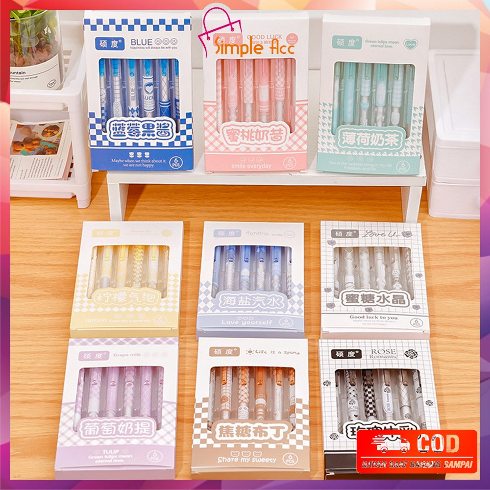 

DO-A69 Pulpen ST Set 6IN1 Motif Bunga 0.5MM / Pena Mekanik Alat Tulis Perlengkapan Sekolah / Retractable Pen Karakter Set / Pulpen Cetek Import