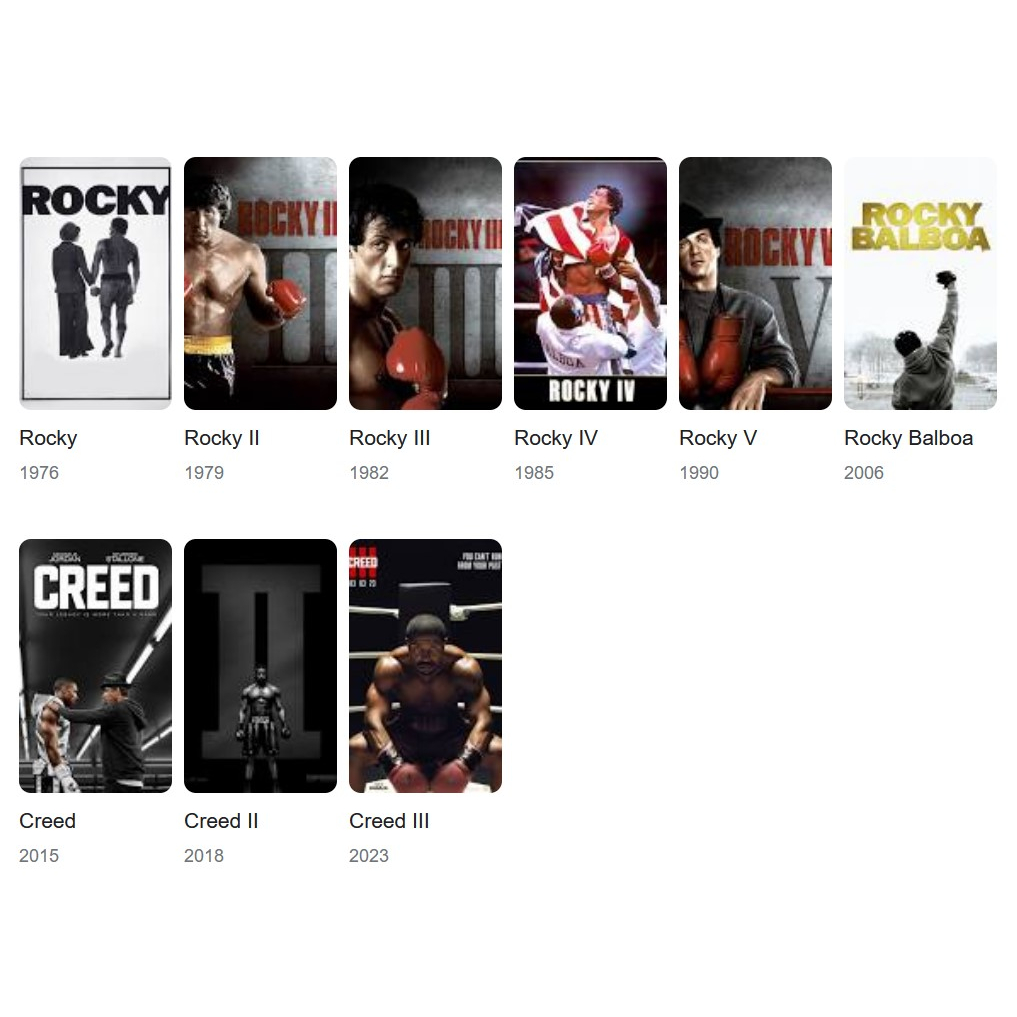 DVD Koleksi Movies Rocky