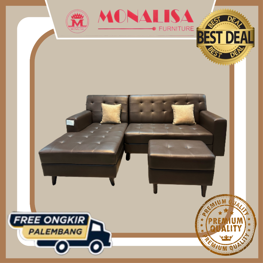 Sofa L Midas / Sofa Ruang Tamu / Sofa Ruang Keluarga / Kursi Minimalis Nyaman / Sofa TV / Sofa L San
