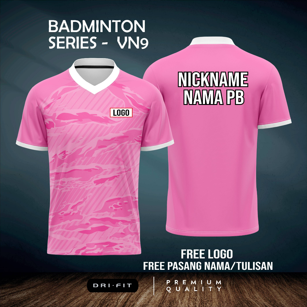 JERSEY KAOS BADMINTON BULUTANGKIS 2023 VN09- BISA CUSTOM NAMA DAN LOGO