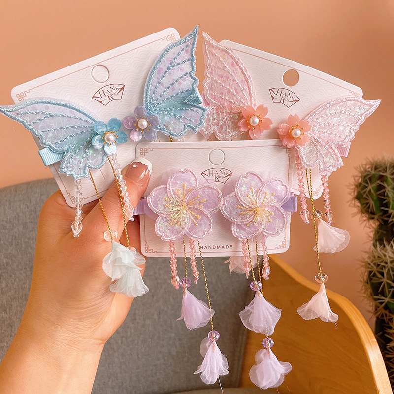 Caliloops Set Aksesoris Jepit Rambut Anak Perempuan Kupu Butterfly Urg