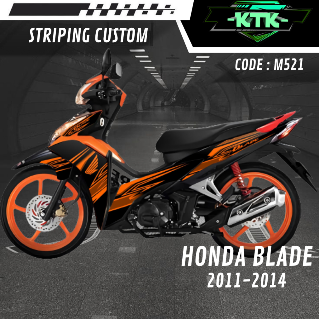 Stiker Lis Sticker List Les Striping Variasi Aksesoris Logo Pelindung Decal Semi Full Body Motor Hon