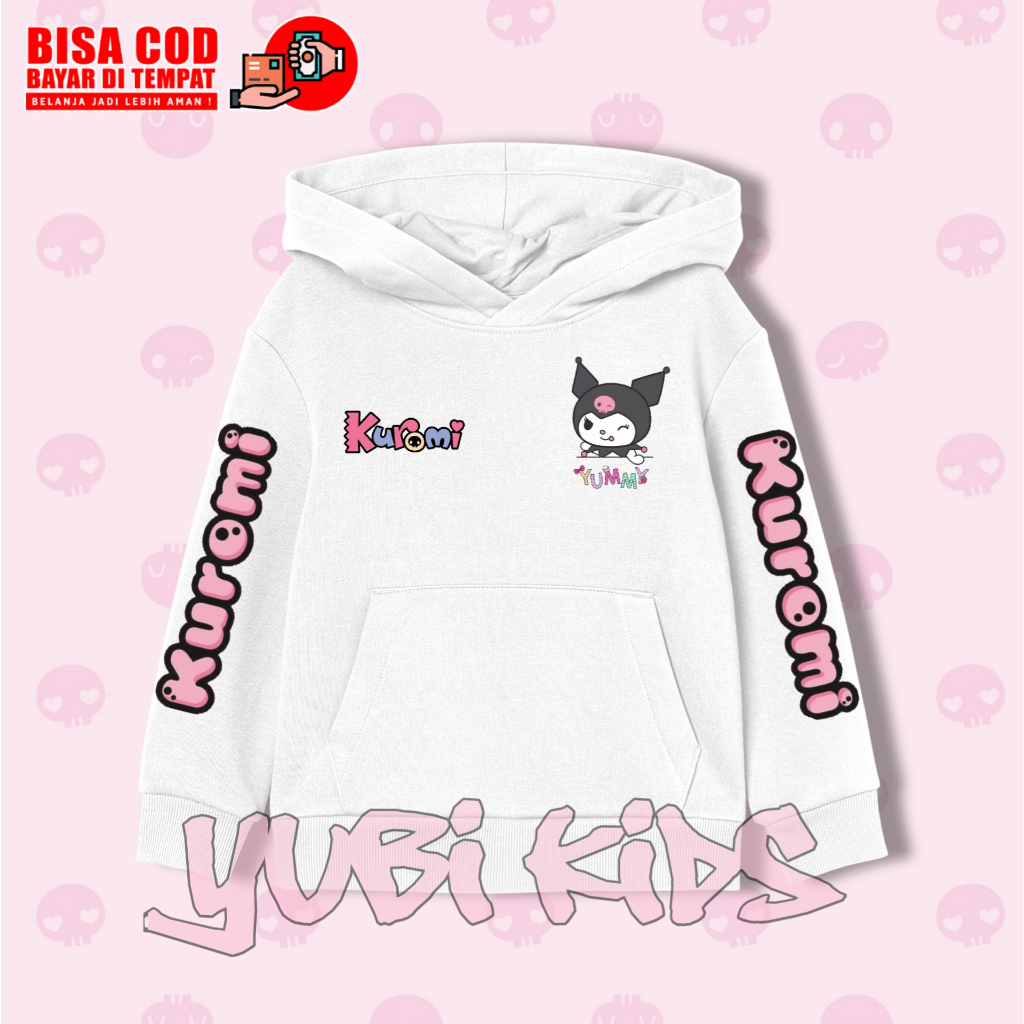 Jaket Hoodie Anak Kuromi Lucu Laki Laki Perempuan / Sweater Hoodie Anak Kuromi