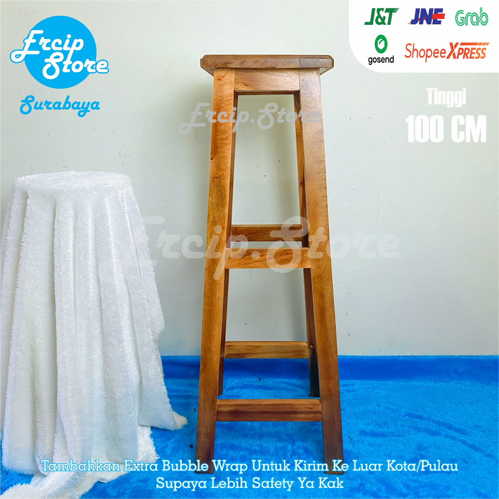 KURSI KAYU 100 CM /KURSI BAKSO / KURSI DEKORASI / KURSI ROTAN / KURSI KAFE / KURSI CAFE / KAYU TREMB