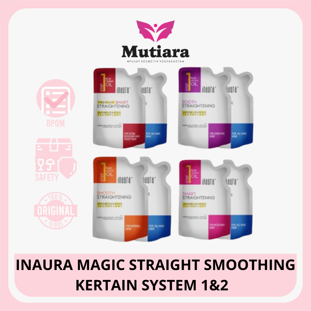 INAURA MAGIC STRAIGHT SMOOTHING KERTAIN SYSTEM 1 &amp; 2  130ML