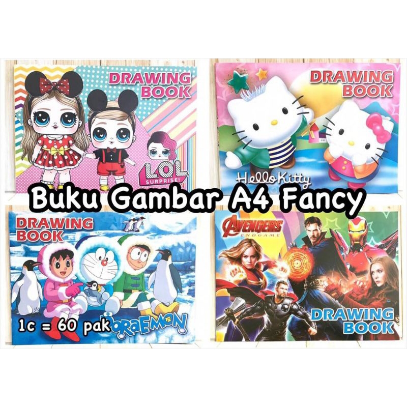 buku gambar kartun lucu