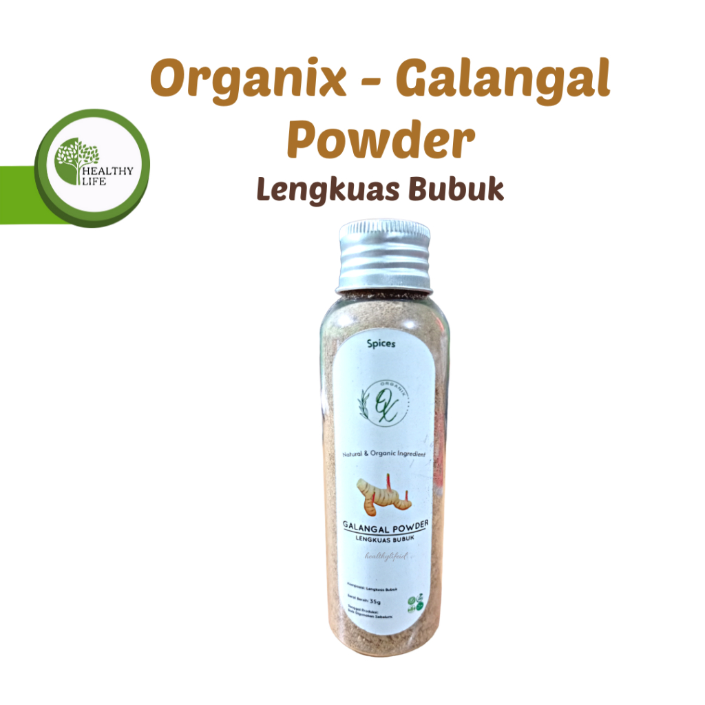 

Organix - Galangal Powder / Lengkuas Bubuk / Laos Bubuk 35 gr