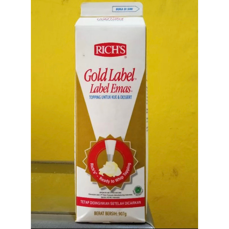 

rich gold label kemasan 907gram (KHUSUS GRAB/GOSEND ONLY)