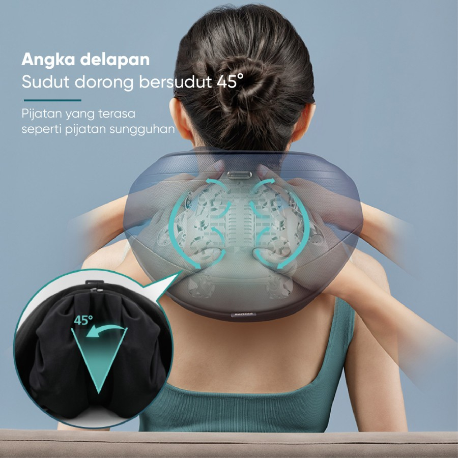 Philips PPM3521 3D Neck Massage Alat Pijat Leher Bahu Pundak Massager Pinggang Punggung Kaki