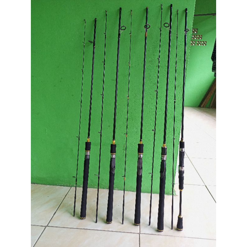 joran pancing carbon sutet 180cm reelseat Fuji ring full Fuji