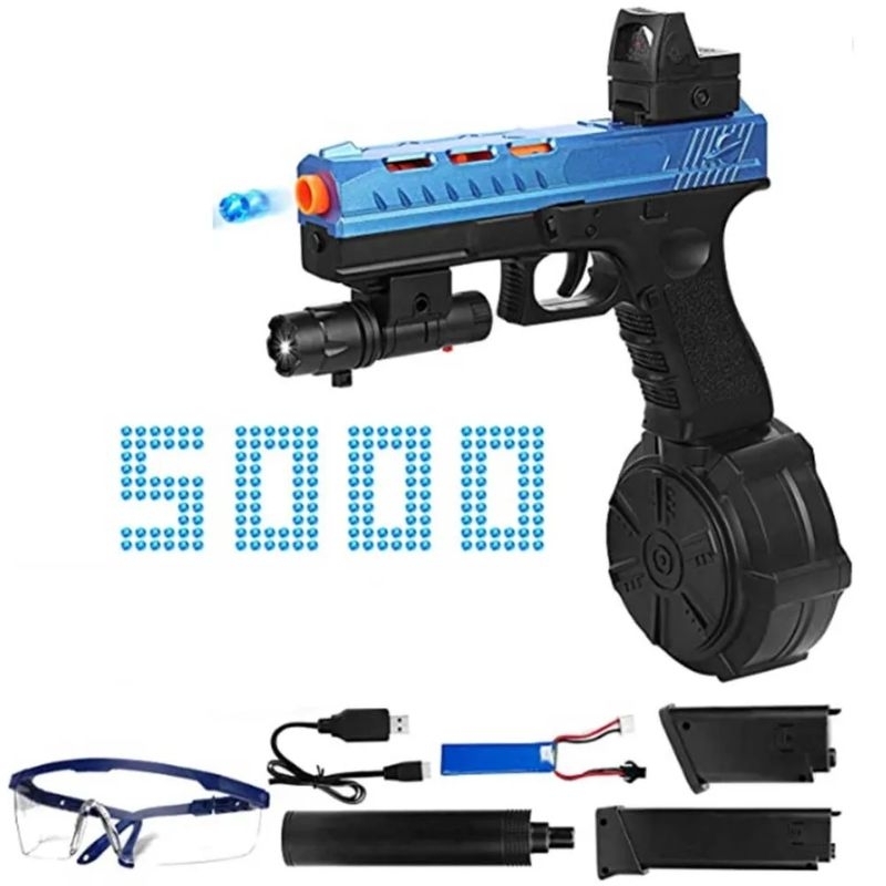 Mainan GEL BLASTER blowback function manual dan elektrik mode full aksesoris BEST QUALITY