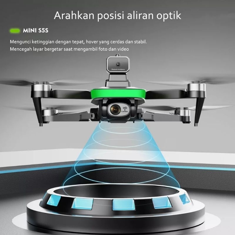 PROMO 11 HARI !! Drone S5S Brushles 6K kamera &amp; optical flow