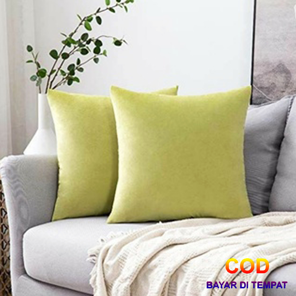 ✅COD Bantal Sofa 50x50 Aneka Warna Hiasan Dekorasi Kamar Ruang Tamu