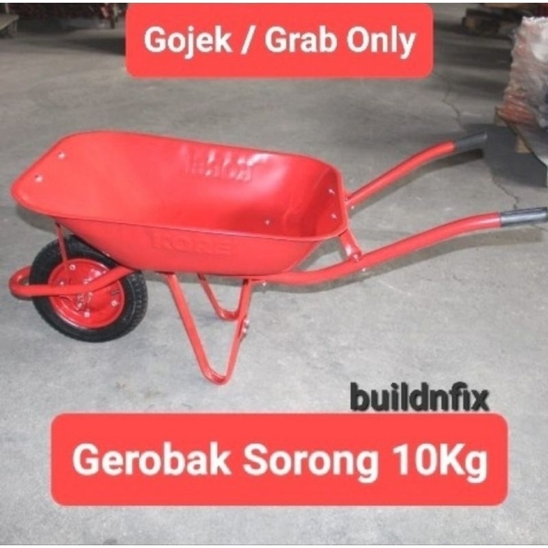 (INSTANT) TRIPLE - S GEROBAK PASIR 10KG / GEROBAK SORONG  BAN HIDUP 10KG