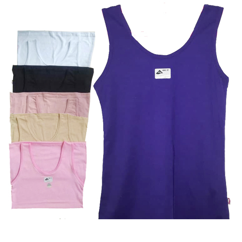 3Pcs Tank Top wanita dewasa Kaos dalam wanita murah Singlet Tali Besar Lutty All size-Vegasus Store