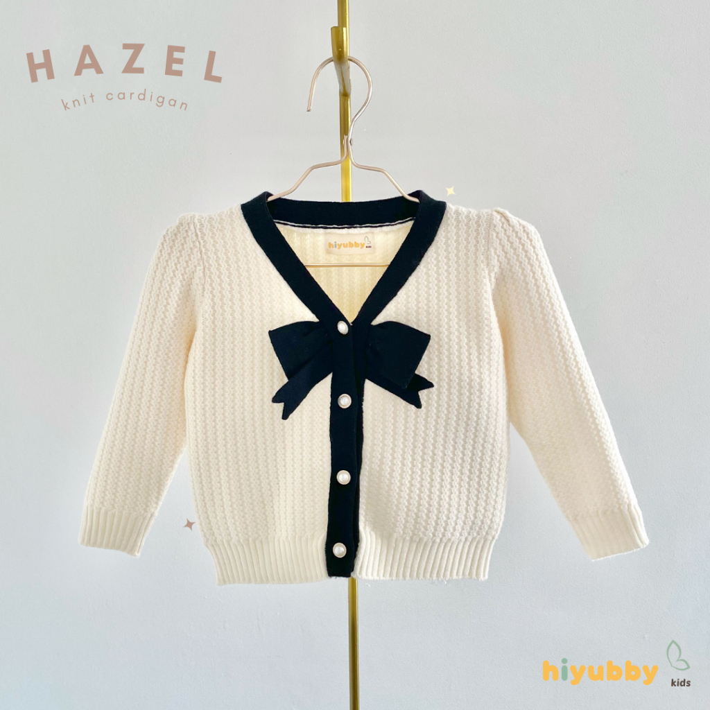 HIYUBBY KIDS HAZEL - knit cardigan anak / cardigan anak lucu / cardigan anak cewek / atasan anak cew