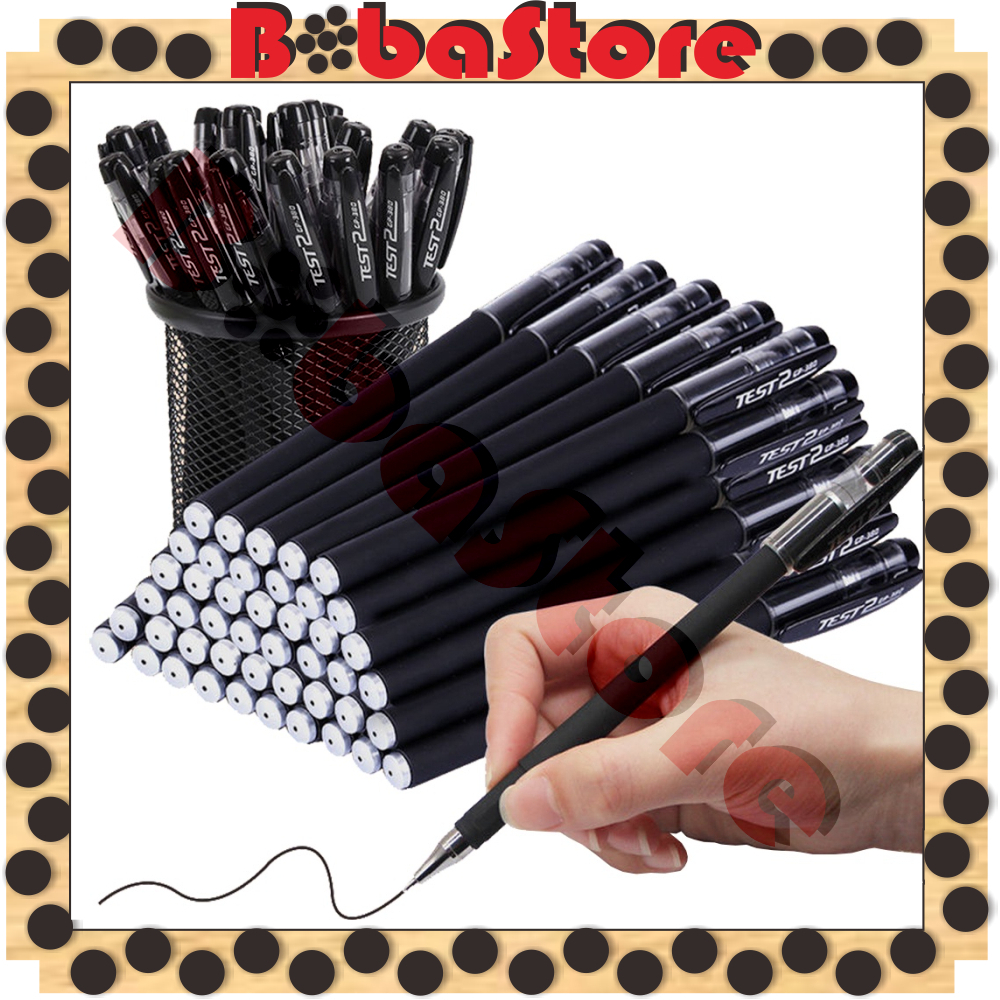 

⭐Bobastore⭐ Pena Polos Gel Hitam Pulpen Sekolah Kantor Import S082