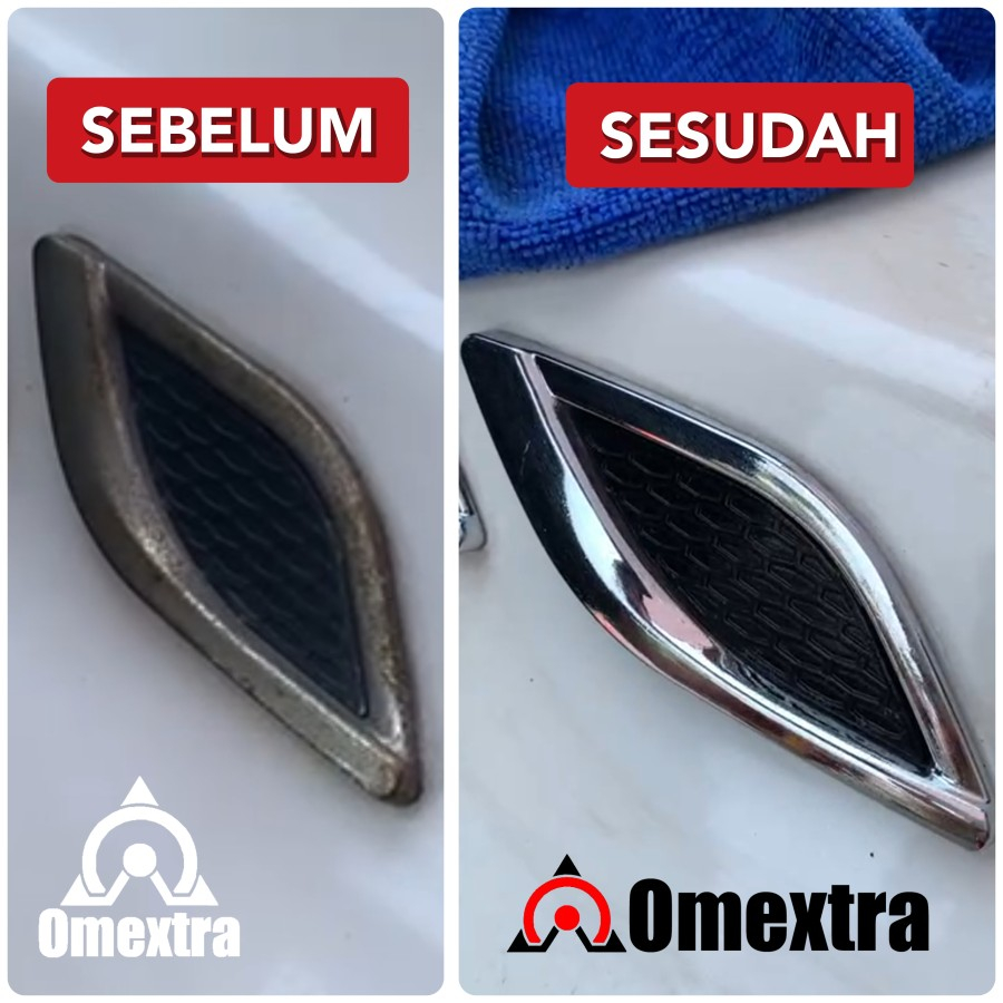 Micro Crystal Omextra Pembersih Kerak Chrome Penghilang Jamur Kaca Car