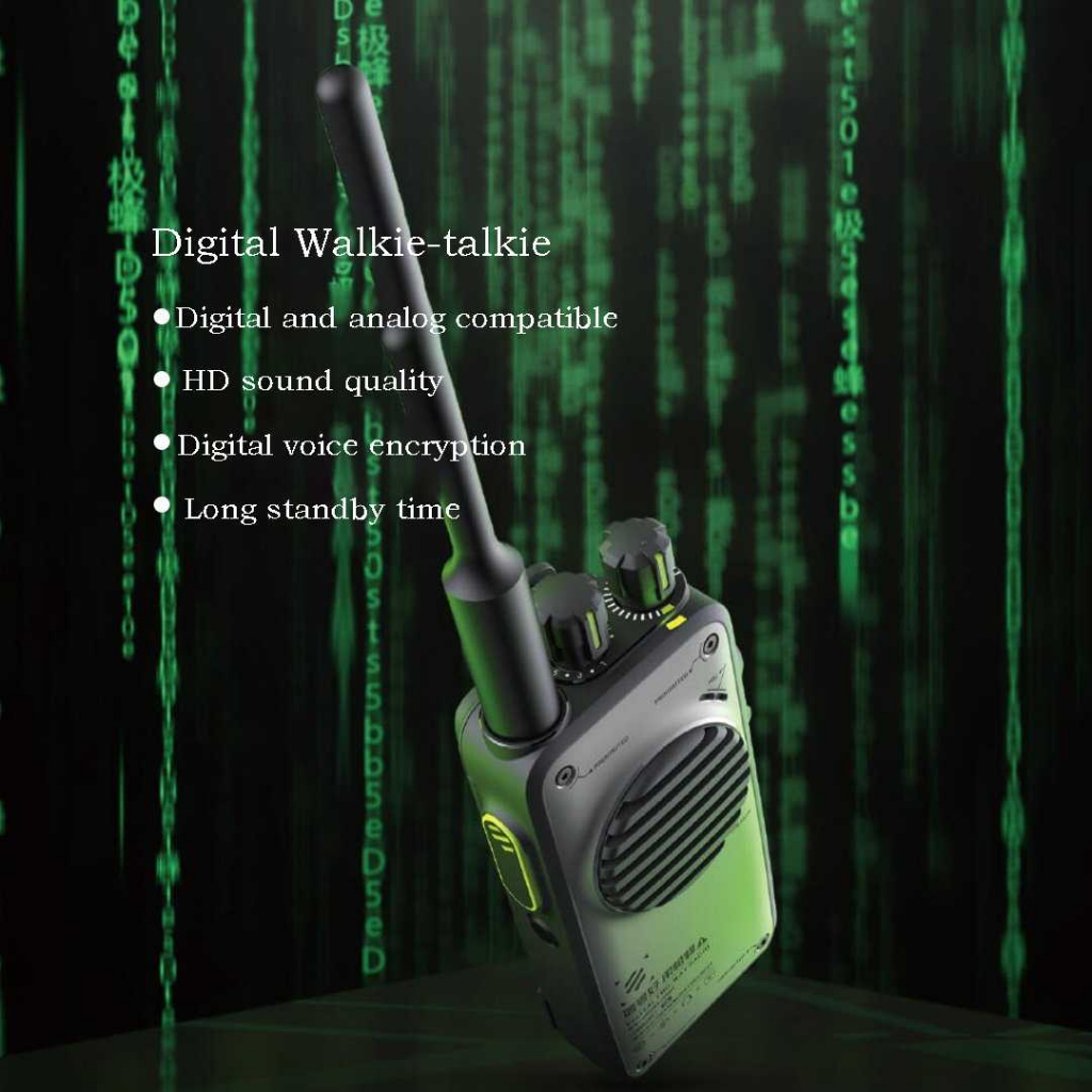 BEEBEST Walkie Talkie HT Wireless Intercom Digital Analog TDMA 2000mAh - D501