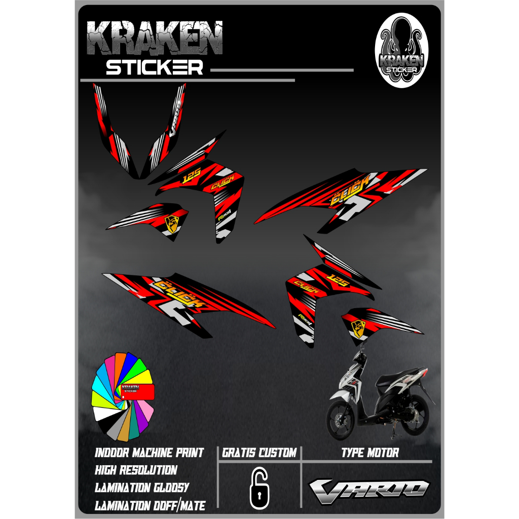 STRIPING STICKER VARIO TECHNO 110 STIKER VARIO TECHNO 110 NEW STICKER LIS LIST HONDA VARIO TECHNO 11