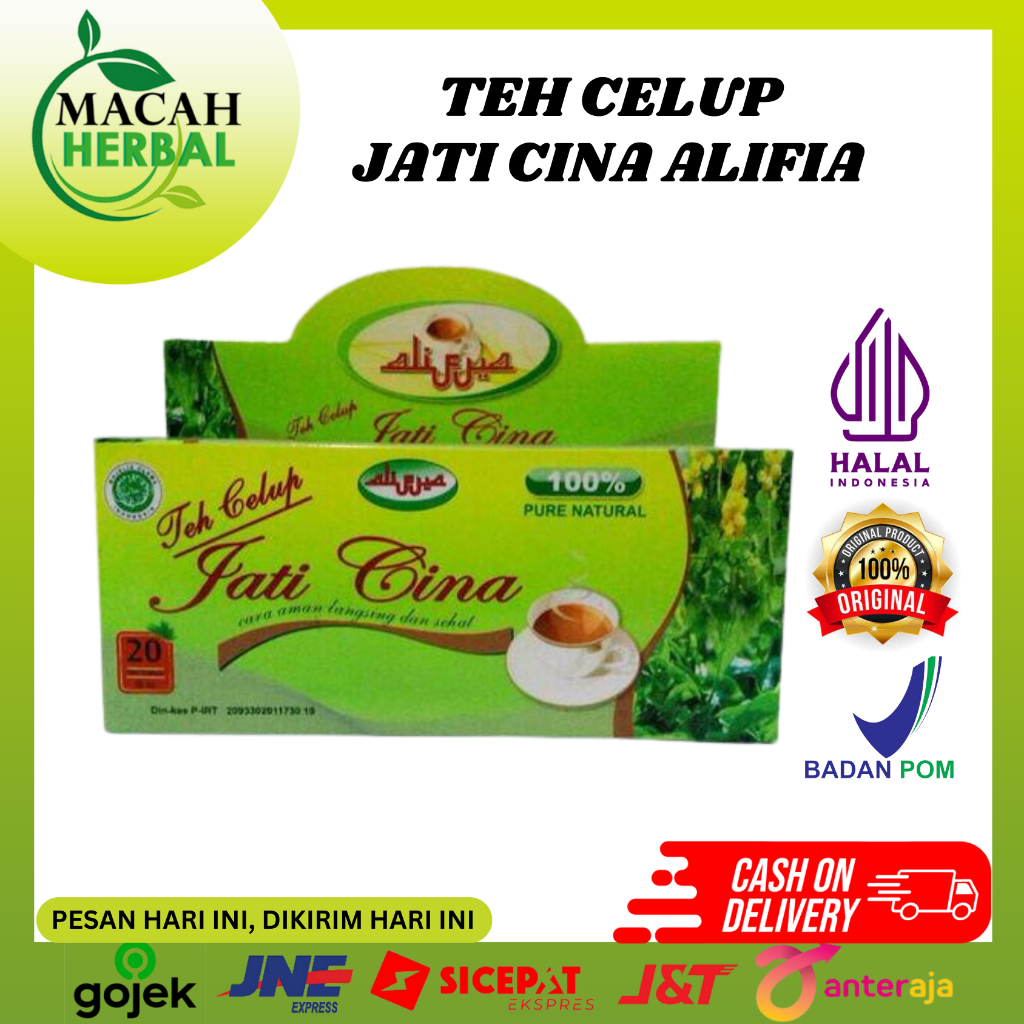 

TEH CELUP JATI CINA ALIFIA - TEH PELANGSING - TEH JATI CINA HERBAL ORIGINAL