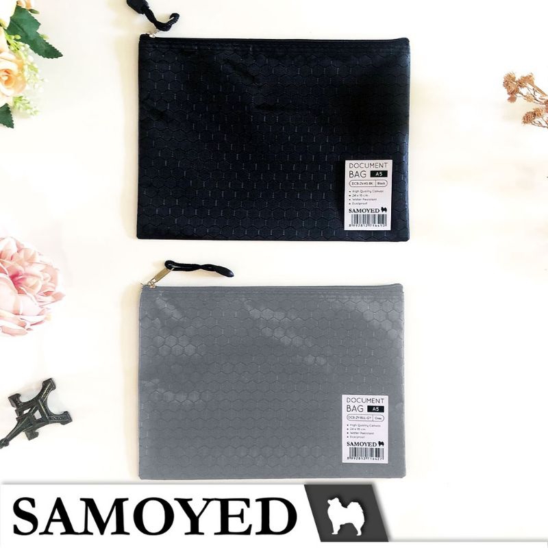 

JOFESTORE88 UKURAN A5 TAS DOKUMEN / DOCUMENT / ZIPPER FIPE BAG SAMOYED DCB-ZV A5