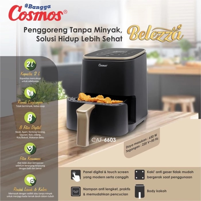 AIR FRYER COSMOS CAF 6603 2L / CAF6603 2 LITER