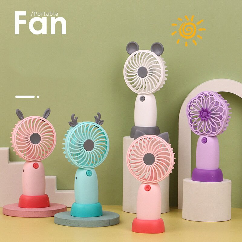 KIPAS ANGIN MINI PORTABLE / KIPAS ANGIN GENGGAM LUCU / KIPAS MINI CAS