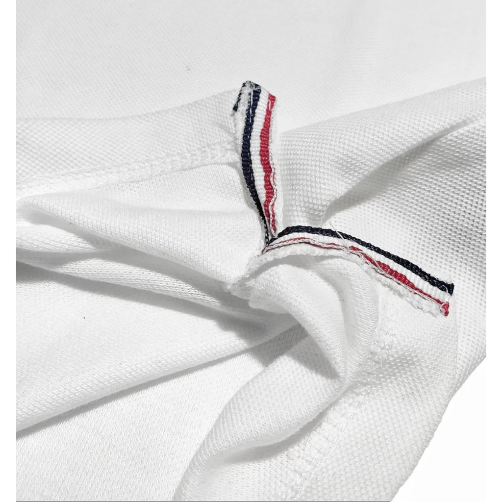 Tommy Hilfiger Tshirt Distro Premium Motif Kerah Kombinasi Baju Kaos Pria Lengan Pendek M.L.XL / TShirt / Kaos Embos