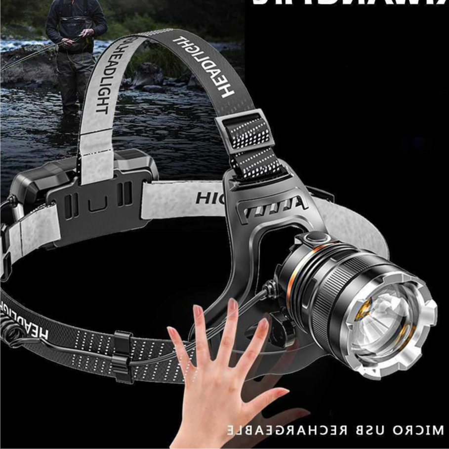 Senter Kepala Lampu Headlamp LED XHP50 Outdoor Camping Terang Waterproof