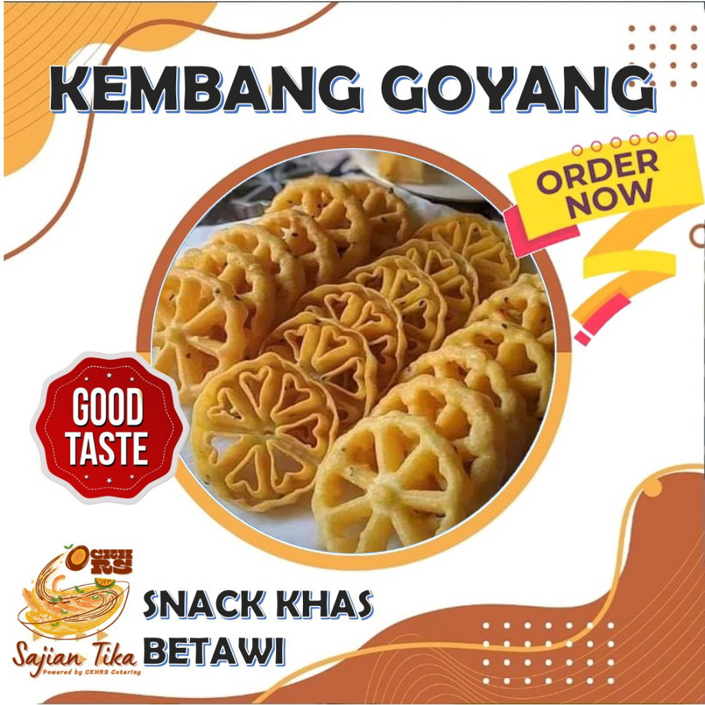 

Cemilan Kembang Goyang Wijen Khas Betawi Jakarta